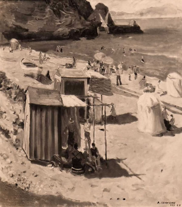 Paesaggio estivo, 1932, olio, esposta V Sindacale Campana, Roma, collezione privata